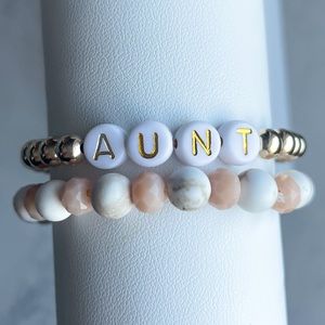 Custom Gold bracelet set